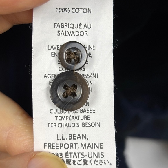 L.L.Bean Men's Flannel Casual Long Sleeve Button down Shirt 3XL 100% Cotton Work - Picture 5 of 10